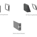 Yealink RoomPanel Mount Kits, Device Compatibility RoomPanel, 0° Mounting Bracket, 20° Mounting Bracket, Mullion Mount Bracket