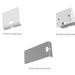 Yealink RoomPanel Plus Mount Kits, Device Compatibility  RoomPanel Plus, 0° Mounting Bracket, 20° Mounting Bracket, Mullion Mount Bracket