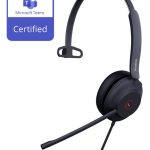 Yealink UH37 Microsoft Teams Certified USB Wired Headset, Mono, USB-A 2.0, 35mm Speaker, Busylight, Leather Ear Cushion, HD Audio