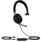 Yealink UH38 Mono Mode USB and Bluetooth Headset, USB-A,Teams Call Controller with Built-In Battery Dual Noise-Canceling Mics, Busy Light, Teams EOL