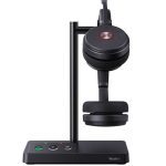 Yealink Wh62 Dual Uc Dect Wireless Headset Busylight Leather Ear Cushions Microsoft Teams Uc Certified Noise Cancelling Hd Voice (WH62-D-UC)