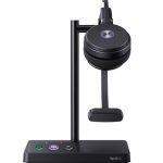 Yealink Wh62 Mono Teams Dect Wireless Headset Busylight Leather Ear Cushions Multi-devices Breathable Wearing Hd (WH62-M-MS)