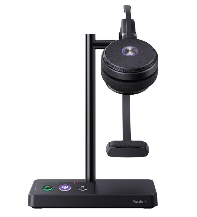 Yealink WH62 Mono Teams DECT Wireless Headset Busylight Leather Ear Cushions Multi-devices Breathable Wearing HD - Image 2