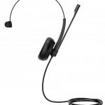 Yealink Wideband Qd Mono Headset, Leather Ear Cushion, For Yealink Ip Phones, Qd Cord Not Included, Noise-canceling, Hd Voice Quality (YHM341)