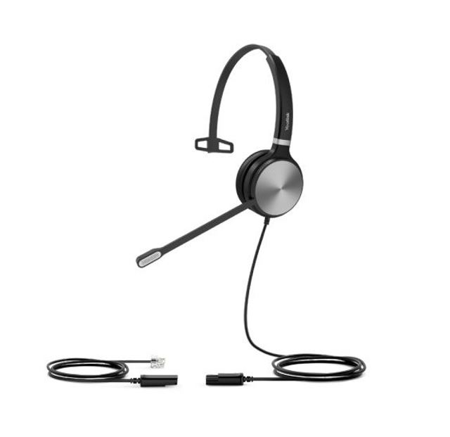 Yealink YHS36 Mono, Wideband Headset for IP phone, Monaural Ear, RJ9 Headset Jack, Noise-canceling Microphone, Hearing Protection, Leather Ear Cushion - Image 3