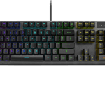ASUS Xa05 Rog Strix Scope Rx Blue Switch Optical Gaming Keyboard For Fps, Rgb, Usb 2.0 Passthrough, Alloy Top, Stealth Key (ROG STRIX SCOPE RX/BL)