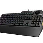 ASUS RA04 TUF GAMING K1 RGB Keyboard, Volume Knob, 19 Key Rollover, Spill Resistance, Programmable Keys
