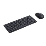 RAPOO X9010M Multi-mode Aluminium Base, Wireless Ultra-slim Combo Set, up to 12 Months Battery, Bluetooth or 2.4Ghz.  Office Business Retail Grey