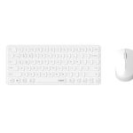 RAPOO X9010M Multi-mode Aluminium Base, Wireless Ultra-slim Combo Set, up to 12 Months Battery, Bluetooth or 2.4Ghz. Office Business Retail White