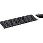 Rapoo Bluetooth 4.0, 5.0 + 2.4g Wireless Multi-mode Keyboard Mouse Combo, Aluminium Base, 2400 Dpi, 10m Range, Compact Black Retail Pack (9320M)