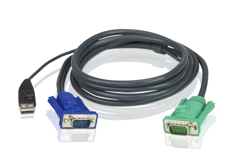 Aten KVM Cable 1.2m with VGA & USB to 3in1 SPHD to suit CS8xU, CS174x, CS13xx, CS17xxA, CS17xxi CL5xxx, CL58xx - Image 2