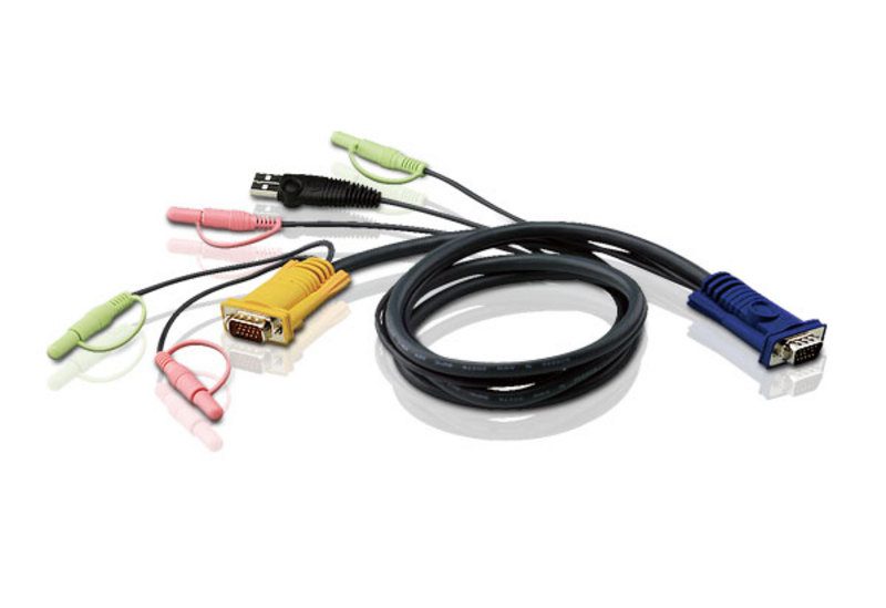 Aten KVM Cable 3m with VGA, USB & Audio to 3in1 SPHD & Audio to suit CS173xB, CS173xA, CS175x (LS) - Image 2