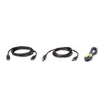 Aten 2m Usb Displayport Kvm Cable Kit, Enables The Connection Of Video, Usb Keyboard/mouse And Audio (speaker) (2L-7D02UDPX3)