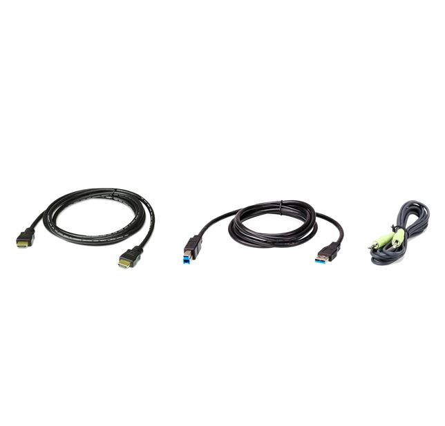Aten 2L-7D02UHX3 KVM Cable 1.8m with HDMI, USB & Audio to HDMI, USB & Audio - Image 2