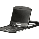 Aten Rackmount Single Rail LCD Console HDMI USB w/ 18.5' LCD Display, 1x Custom KVM Cable Included, 1920x1080@60hz Display, LED Illumination