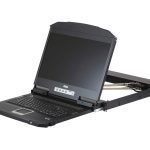 Aten Rackmount Dual Rail Lcd Console Vga,hdmi,dvi & Usb W/ 18.5′ Lcd Display, 1x Custom Kvm Cable Included, 1920×1080@60hz Display, Led Illumination L (KVA-CL-3800NW)