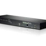 Aten 8 Port Rackmount Usb-ps/2 Vga Kvmp Over Ip Switch With Usb 2.0 Hub And Daisy Chain (CS1708I-AT-U)