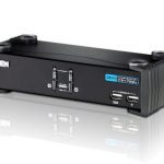 Aten Desktop Kvmp Switch 2 Port Single Display Dvi W/ Audio, 2x Custom Kvm Cables Included, 2x Usb Port, Selection Via Front Panel (KVA-CS-1762A)