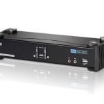 Aten Desktop Kvmp Switch 2 Port Single Display Dvi W/ 7.1 Audio, 2x Custom Kvm Cables Included, 2x Usb Port, Selection Via Front Panel (CS1782A-AT-U)