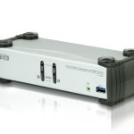 Aten Desktop Kvmp Switch 2 Port Single Display Displayport W/ Audio, Cables Included, 2x Usb Port, Selection Via Front Panel (KVA-CS-1912)
