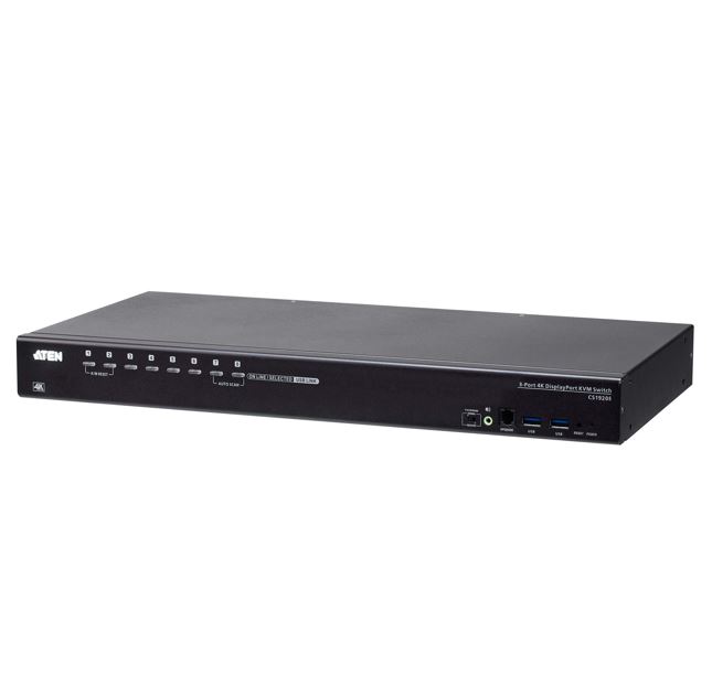 Aten CS19208 8-Port USB 3.0 4K Display Port KVM Switch, Superior video quality, Cascadable to two levels, Multi-display feauture, Video DynaSync™ - Image 3