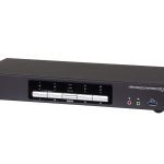 Aten Desktop Kvmp Switch 4 Port Dual Display 4k Displayport W/ Audio, Cables Included, 2x Usb Port, Selection Via Front Panel (CS1944DP-AT-U)
