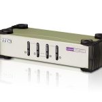 Aten Desktop Kvm Switch 4 Port Single Display Vga, 4x Custom Kvm Cables Included, Selection Via Front Panel, Auto Scan Mode (KVA-CS-84U)
