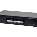 Aten Desktop Kvmp Switch 4 Port Triple Display 4k Displayport W/ Audio, Cables Included, 2x Usb Port, Selection Via Front Panel (CS1964-AT-U)