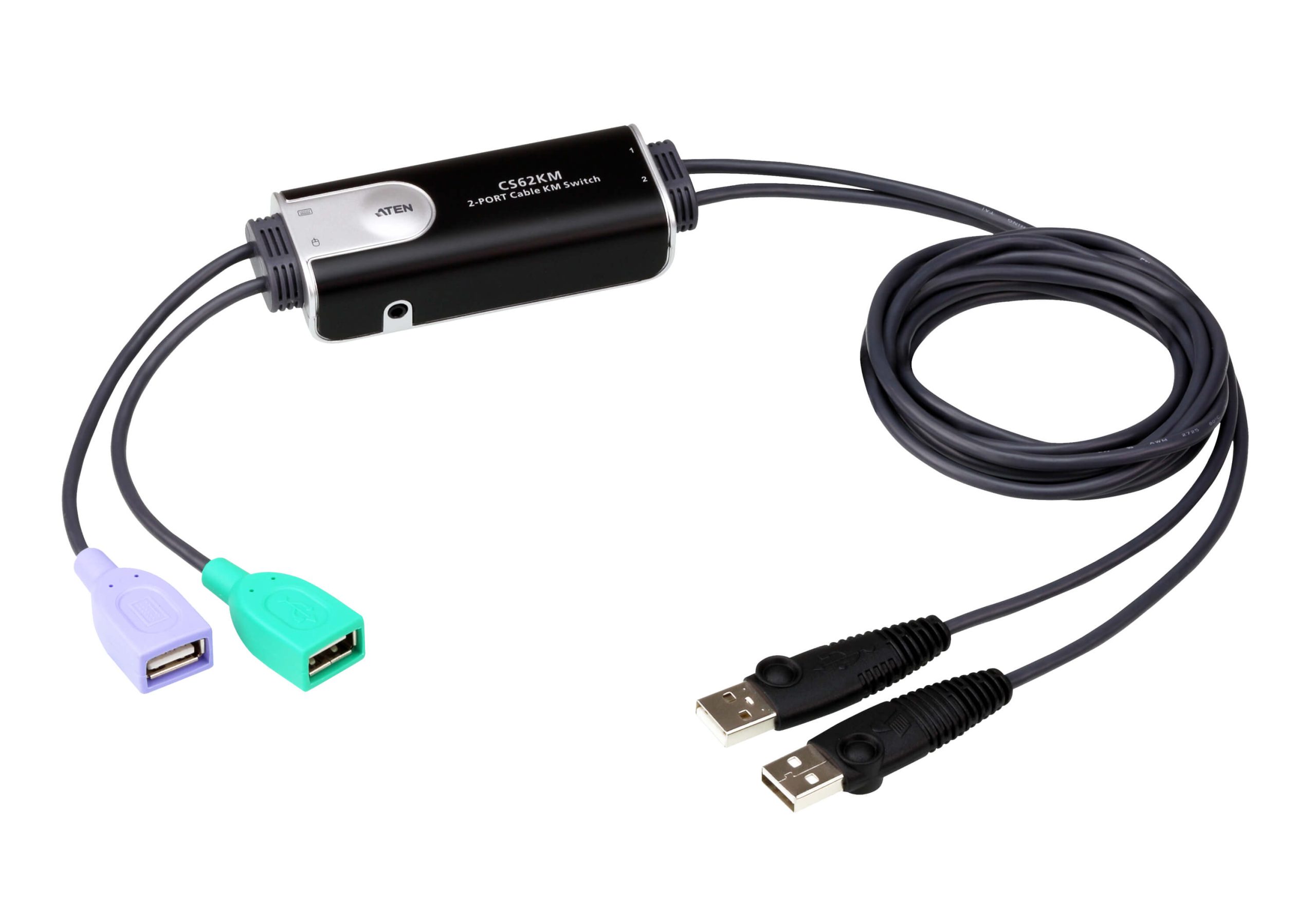 Aten 2-Port USB Boundless Cable KM Switch - Image 2