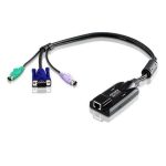 Aten Kvm Cable Adapter With Rj45 To Vga & Ps/2 For Kh, Kl, Km And Kn Series (KA7120-AX)