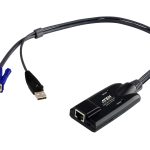 Aten Kvm Cable Adapter With Rj45 To Vga & Usb For Kh, Kl, Km And Kn Series (KA7170-AX)