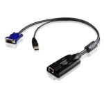Aten Kvm Cable Adapter With Rj45 To Vga & Usb, Supports Virtual Media (KA7175-AX)