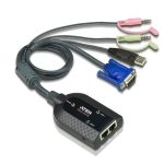 Aten Vga Usb Virtual Media Kvm Adapter With Audio, Dual Output For Km Series (KA7178-AX)