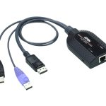 Aten Kvm Cable Adapter With Rj45 To Displayport (w/ Audio Signal) & Usb To Suit Km And Kn Series (KA7189-AX)