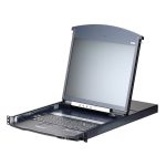 Aten 16 Port Dual Rail Cat5 Lcd Kvm Over Ip Switch 19′ Led-backlit Lcd Monitor, Touchpad Ps/2-usb Local/remote Share Acess, Multi-interface, Rackmount (KL1116VN-AXA-AU)