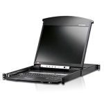 Aten 8 Port Dual Rail Cat5 Lcd Kvm Over Ip Switch W/ Daisy Chain 19′ Led-backlit Lcd Monitor,touchpad, Ps/2-usb, Local/remote Share Access, Rackmount (KL1508AIN-AXA-AU)