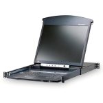 Aten 16 Port Rackmount Usb-ps/2 Cat5 17′ Lcd Kvm Over Ip Switch With Daisy Chain (KL1516AIM-AXA-AU)