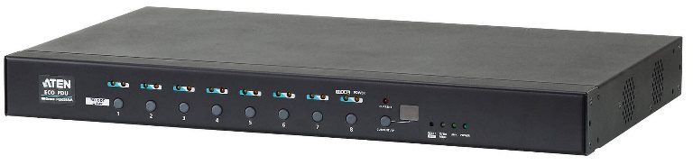 Aten 8 Port 1U 16A Smart PDU - Bank level metering with outlet control, 8xC13 Outlets - Image 2