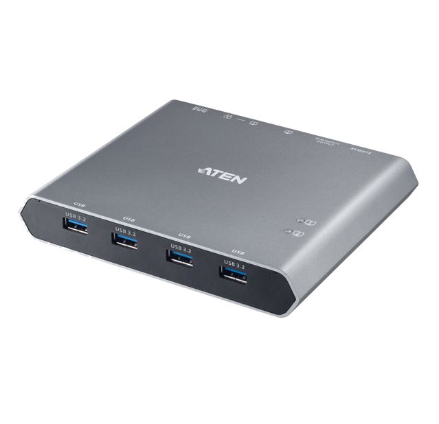 Aten 2-Port 4K DisplayPort USB-C KVM Dock Switch with Power Pass-through, - Image 6