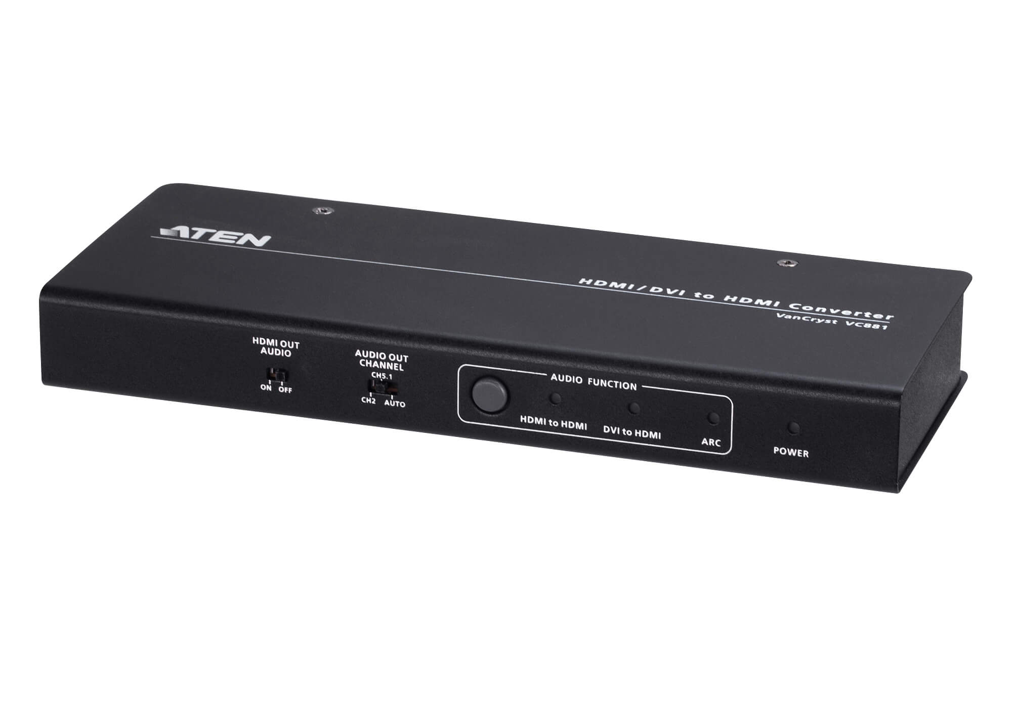 Aten 4K HDMI/DVI to HDMI Converter with Audio De-Embedder, supports ARC and DVI + Audio In to HDMI conversion, analog audio out and digital audio out - Image 4