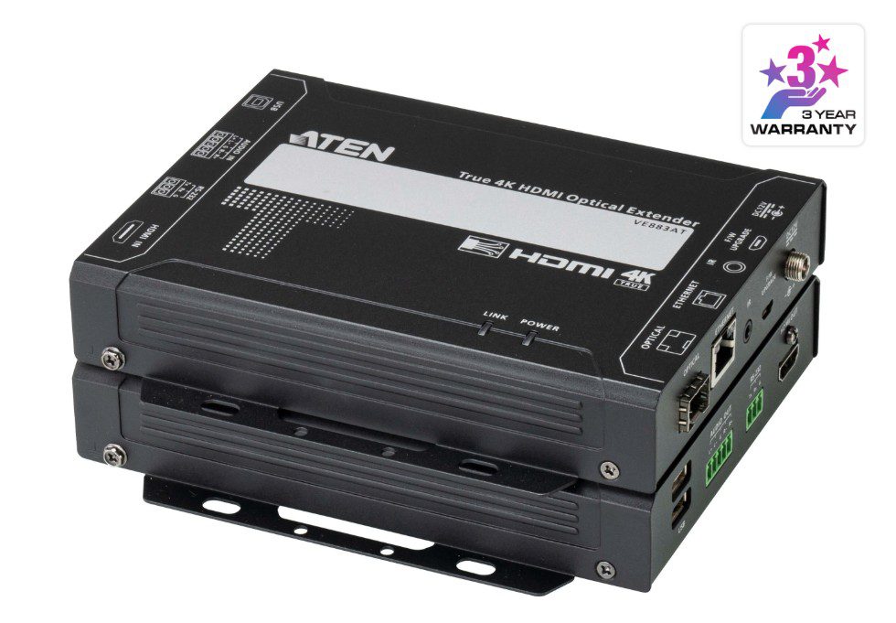 Aten True 4K HDMI Multi-mode Optical Extender 4K @ 300m - (4K@300m (K1, MM)), Lossless transmission of up to 4096 x 2160 / 3840 x 2160 @ 60 Hz (4:4:4) - Image 9