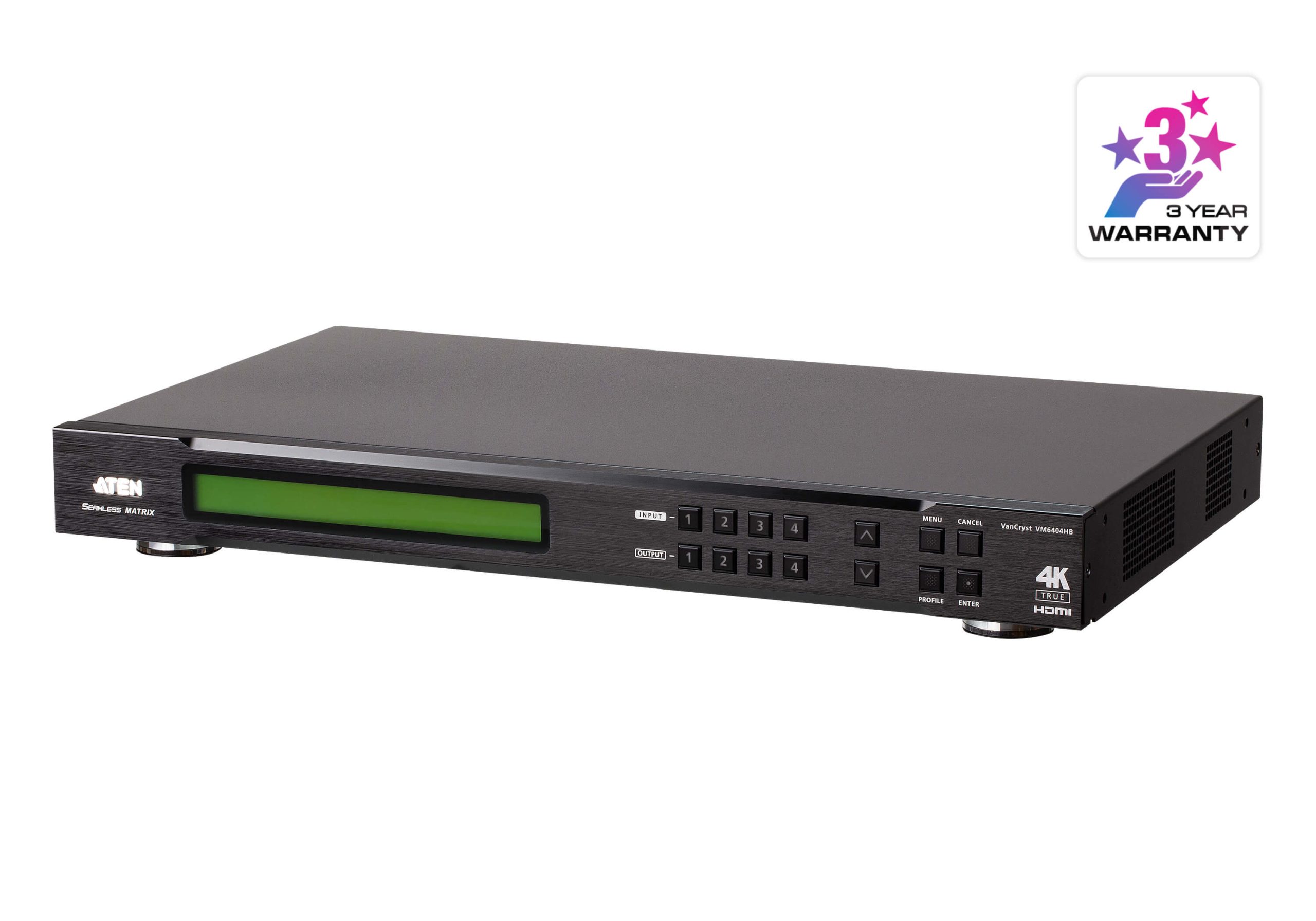 Aten4 x 4 True 4K HDMI Matrix Switch with Scaler - Image 3