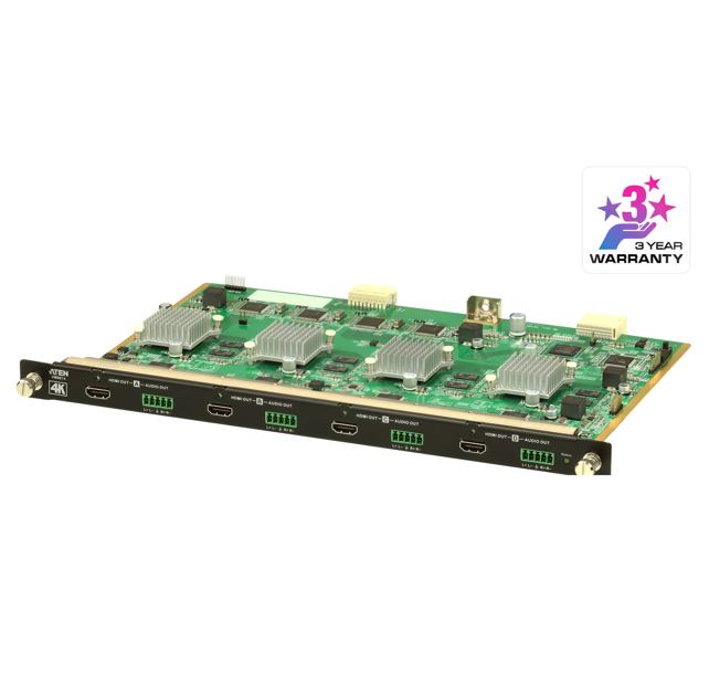 Aten VM8814 4 Port HDMI 4K Output Board with Scalar for VM1600A/VM3200, 4K Scaler, Seamless Switch, FrameSync, EDID Expert - Image 2