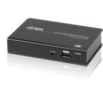 Aten Video Splitter 4 Port Displayport 4k Splitter, 4096×2160 / 3840×2160@60hz, Supports Extend Mode & Split Mode (VS194-AT-U)