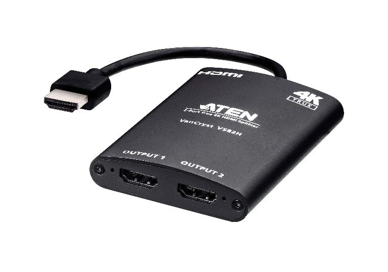 Aten Video Splitter 2 Port HDMI True 4K Compact Splitter, USB powered, auto-downscaling feature, - Image 4