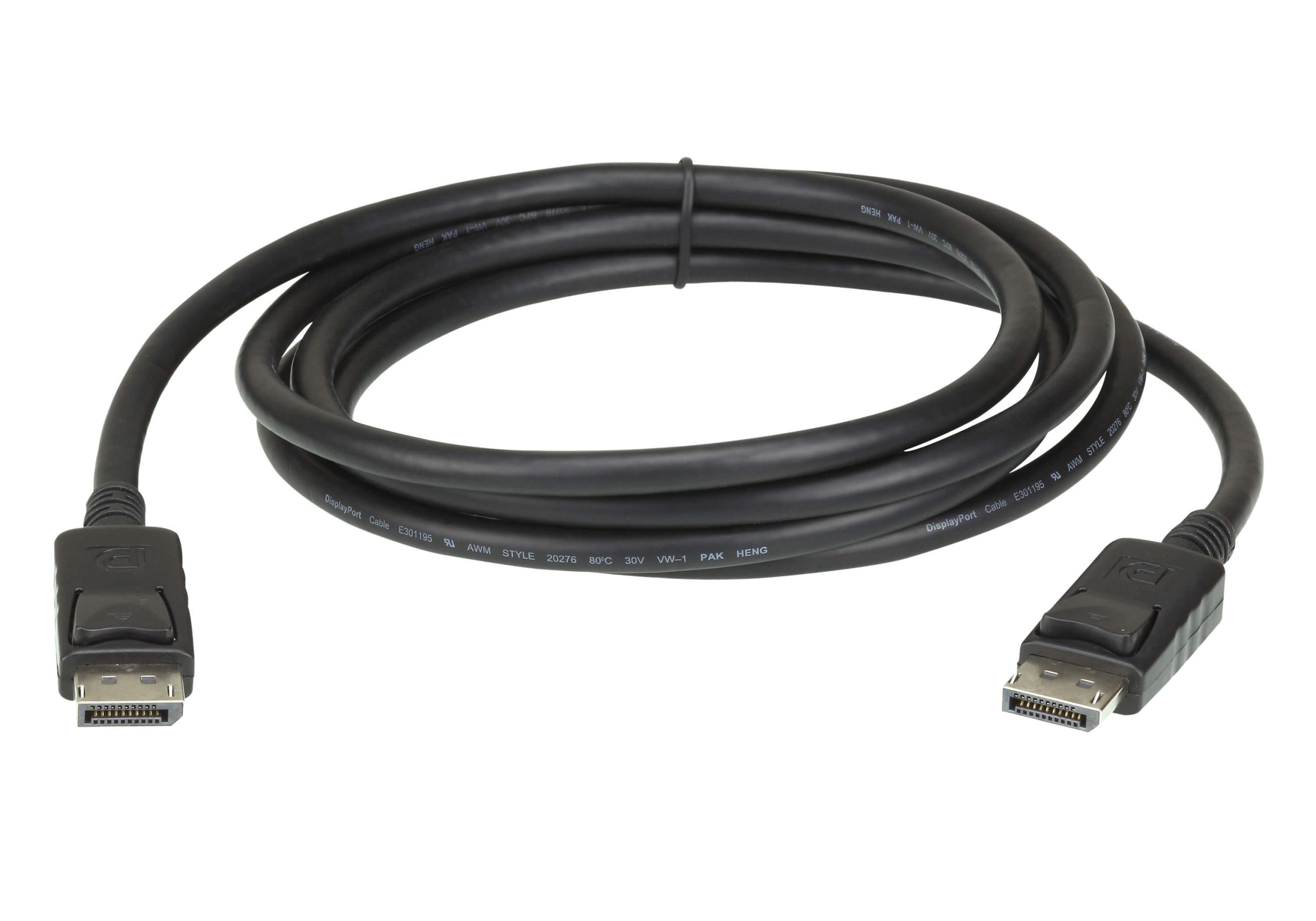 Aten 4.6m DisplayPort Cable, supports up to 4K (3840 x 2160 @ 60Hz), DP 1.2, High Bit Rate 3 (HBR3) bandwidth of 21.6 Gbps - Image 2