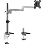 Astrotek Monitor Arm Desk Mount Height Adjustable Stand for Single LCD Display 23.8' 24' 27' 31.5' 32' 8kg 30° Tilt 180° Swivel 360° Pivot VESA LS