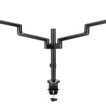 Astrotek Dual Monitor Arm Desk Mount Height Adjustable Stand for 2x LCD Display 23.8' 24' 27' 31.5' 32' 8kg 30° Tilt 180° Swivel 360° Pivot VESA LS