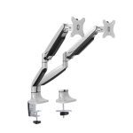 Brateck Dual Monitor Aluminum Interactive Counterbalance Monitor Arm Fit Most 13''-32'' Monitors Up to 9kg per screen VESA 75x75/100x100