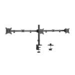 Brateck Triple-monitor Steel Articulating Monitor Mount Fit Most 17′-27′ Monitor Weight Capacity (per Screen):7kg, Vesa: 75×75,100×100(black) (LDT66-C034)